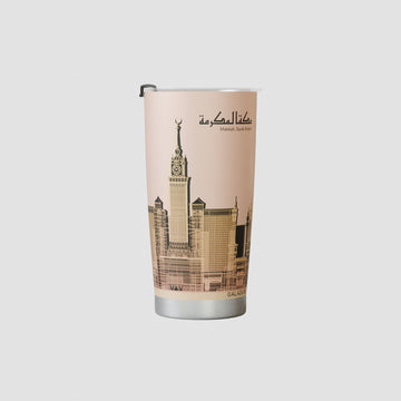 Personalized Stainless Steel Tumbler with Lid & Straw – 20oz Travel Mug for Men & Women, Ideal Gift with Cultural Design, Perfect for Arabic Coffee & Tea – Great Souvenir for Middle Eastern Travelers